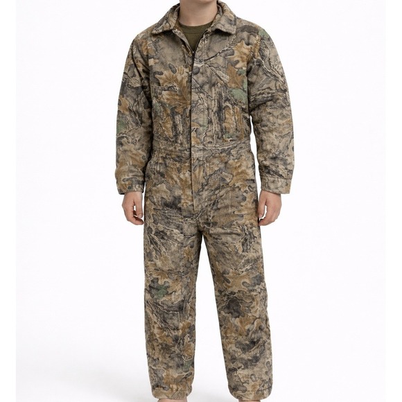 Walls Other - Vintage Walls Blizzard Pruf Coveralls Boys 8 Realtree Camo Quilted Insulated USA